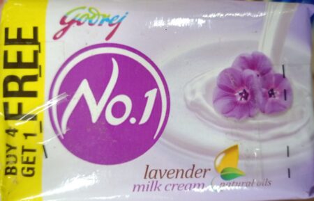 GODREJ NO.1 LAVENDER & MILK CREAM SOAPS || 5 * 100 GR || 4+1 OFFER || గోద్రెజ్ నెం.1 సబ్బులు || లావెండర్ & మిల్క్ క్రీమ్