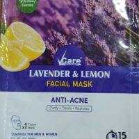 V CARE ANTI - ACNE FACIAL MASK ( Lavender & Lemon ) || 1 PC