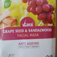 V CARE ANTI - AGEING FACE MASK ( Grape seed & Sandal wood ) 1 PC