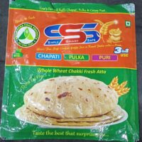 SSS BRAND READY TO COOK CHAPATHI  || రెడీ టు కుక్ చపాతి || 10 PCS || 450 Gr  || PURE WHEAT