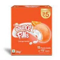 SUNFEAST BOUNCE FILLS || 20 GR EACH || Rs.5 x 15 PACKS || ORANGE