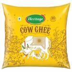 HERITAGE COW GHEE || హెరిటేజ్ ఆవు నెయ్యి || 500 ML POUCH ( 455 GR ) ||