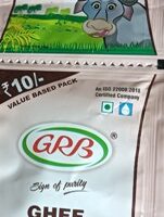 GRB BUFFALO GHEE || జి ఆర్ బి గేదె నెయ్యి || 10 ML X 10 PACKS ||