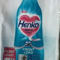 HENKO MATIC FRONT LOAD DETERGENT LIQUID || హేన్కో ఫ్రంట్ లోడ్ లిక్విడ్ || Rs.10 x 5 SACHETS || APPROX 100 ML EACH ||