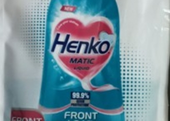 HENKO MATIC FRONT LOAD DETERGENT LIQUID || హేన్కో ఫ్రంట్ లోడ్ లిక్విడ్ || Rs.10 x 5 SACHETS || APPROX 100 ML EACH ||