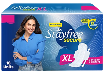 STAYFREE SECURE || DOUBLE PROTECTION || XL SIZE || 18 PADS PACK || స్టేఫ్రీ సెక్యూర్ ప్యాడ్స్ || SANITARY PADS ||
